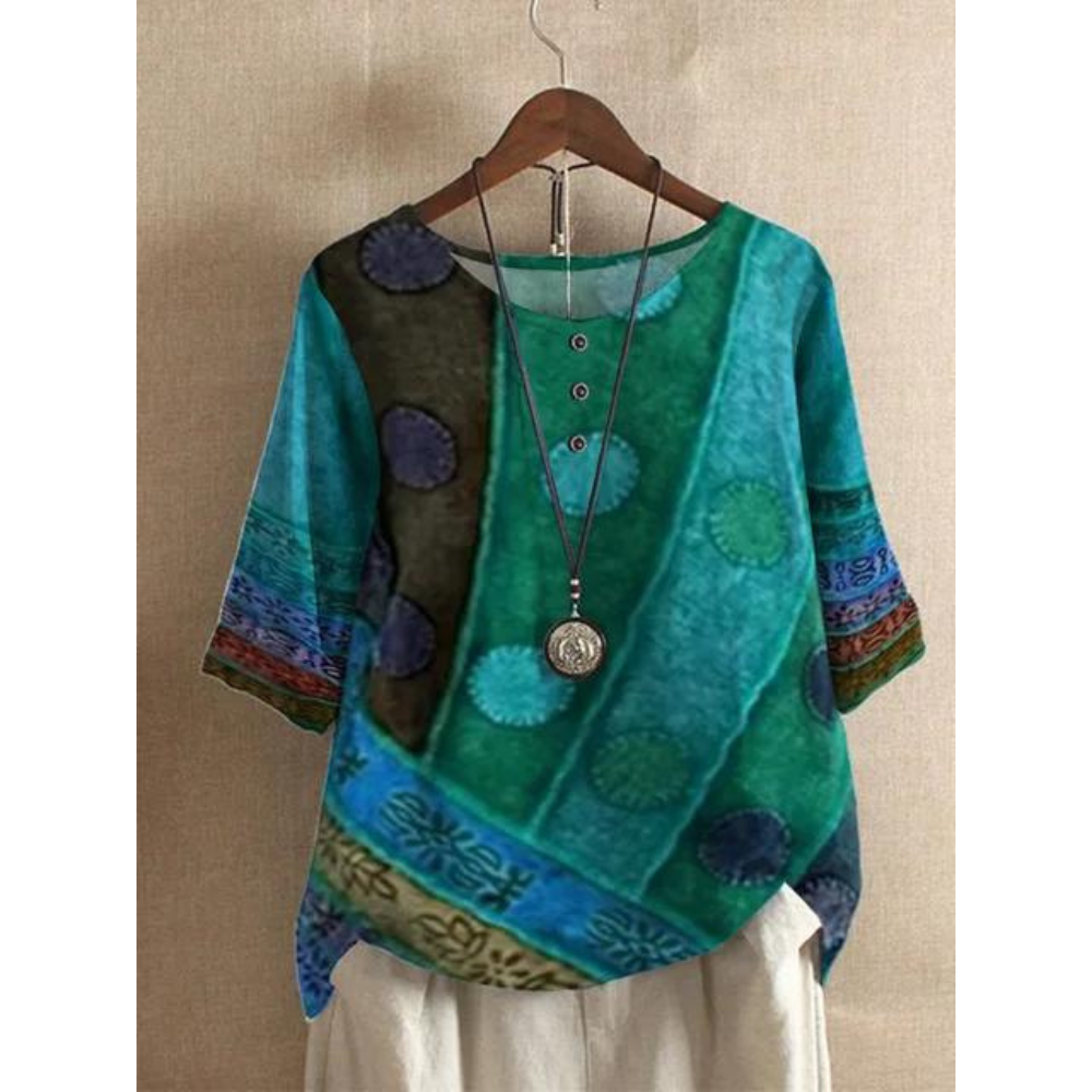 Valarie - Farbenfrohes Bohemian-Top