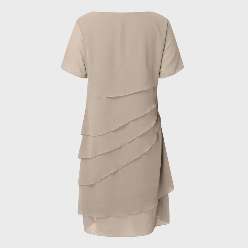 Elara™ - Geschichtetes Chiffonkleid