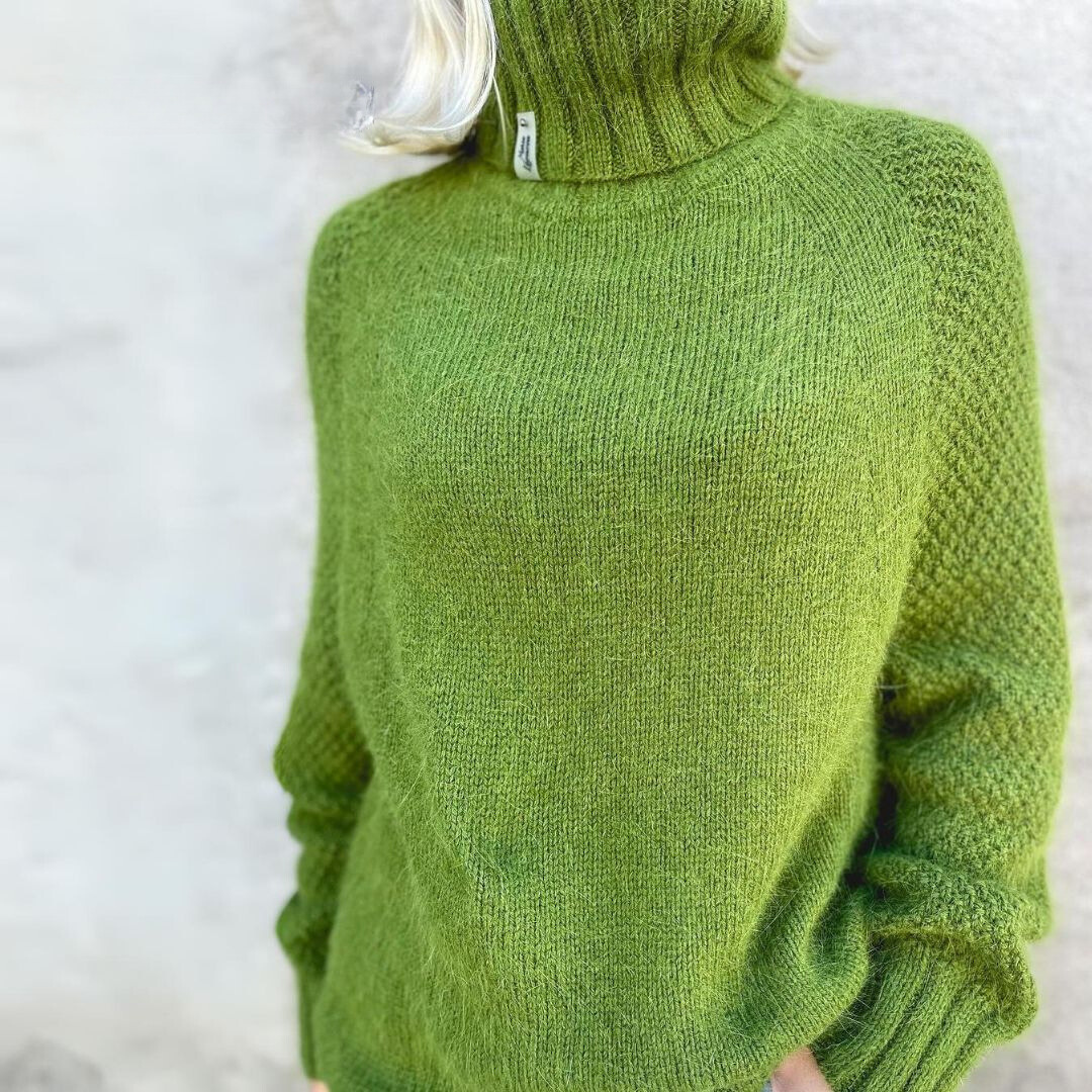 Eleganza™ | Eleganter Rollkragenpullover Angela Apfelgrün