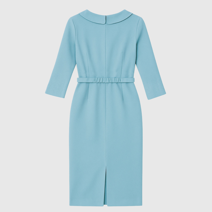 Alice - Elegantes Drapiertes Midi-Bleistiftkleid