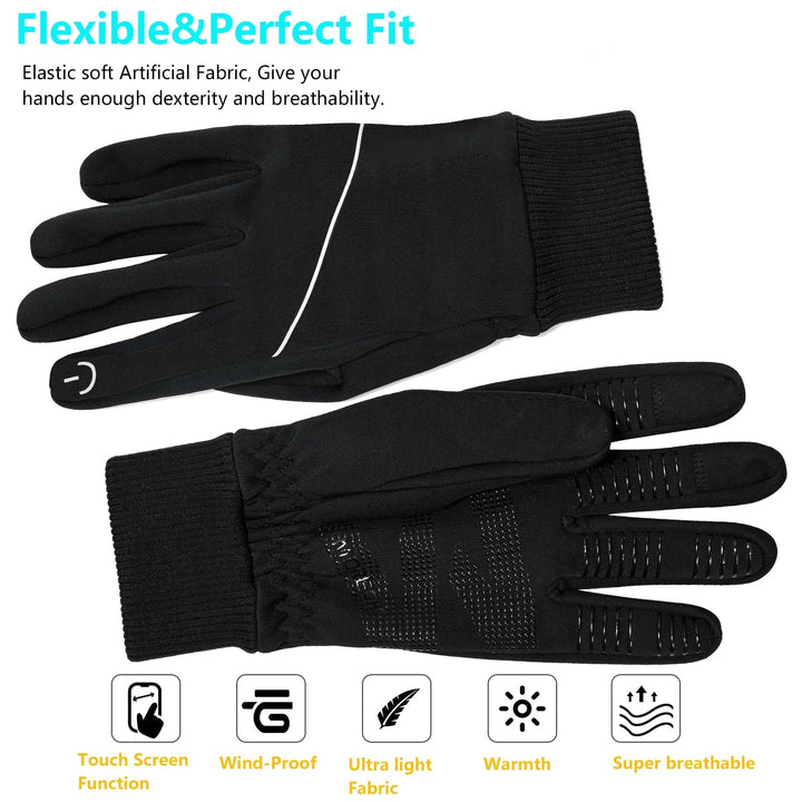 SportyTech Handschuhe | WindShield-Thermohandschuhe mit Touchscreen-Funktion