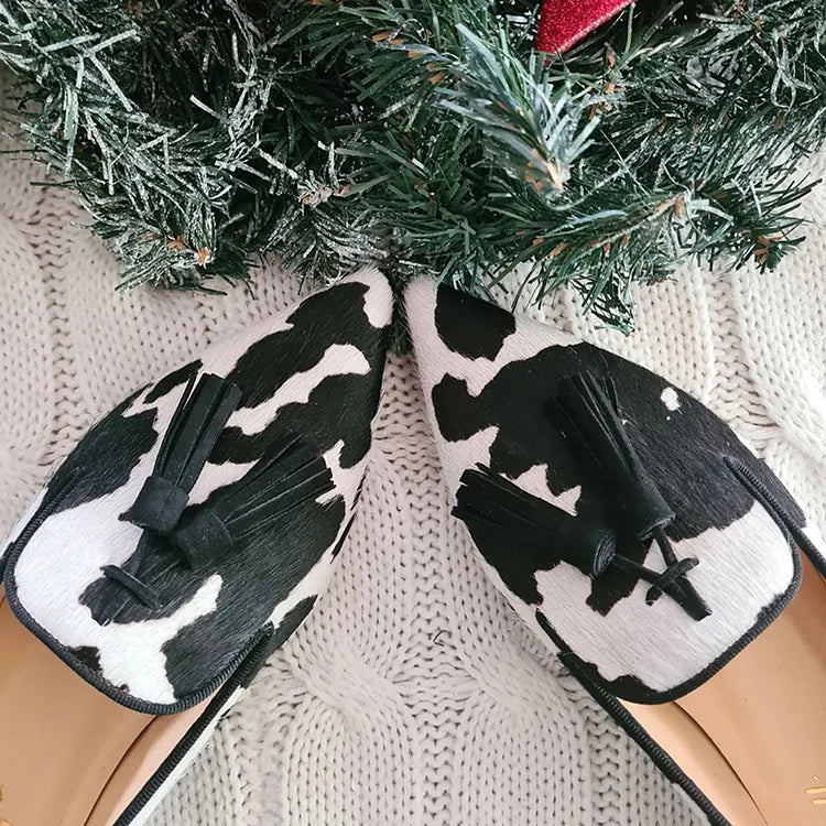 KÜHEPRINT LOAFERS MIT QUASTEN