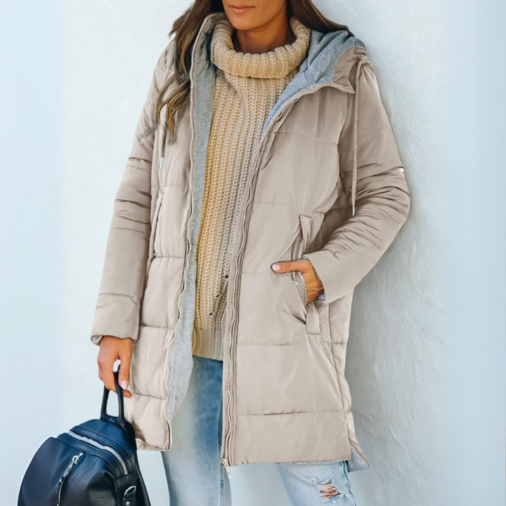Rae™ - Lässige Kapuzen-Puffer-Daunenjacke