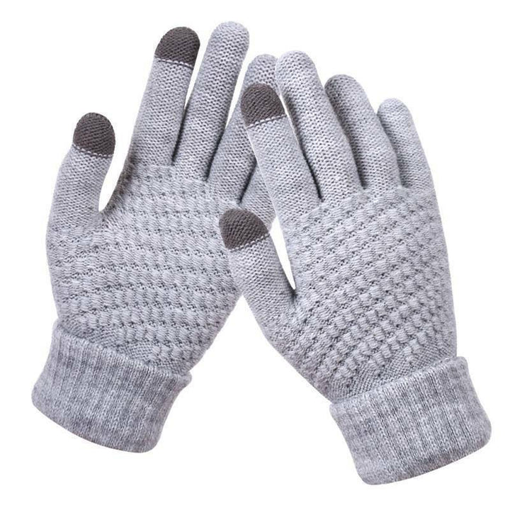 Gestrickte Touchscreen-Handschuhe für Damen