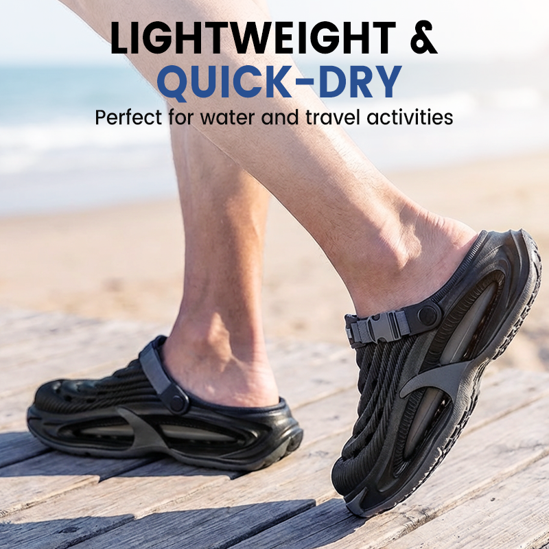 Herren Leichte 2-in-1 Sandalen – Rutschfest, Atmungsaktiver Komfort mit Dicke EVA-Sohle