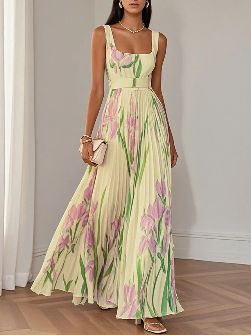 Mary™ - Elegantes Plissee-Maxikleid