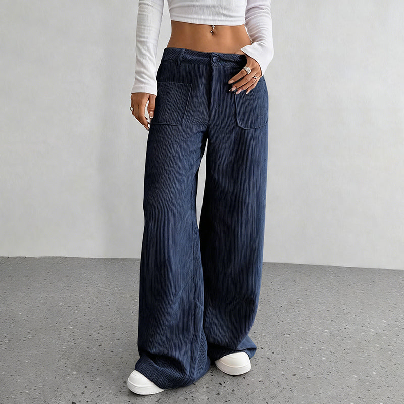 Damen Freizeit-Hochbundhose – Lockere Passform für ultimativen Komfort und Stil