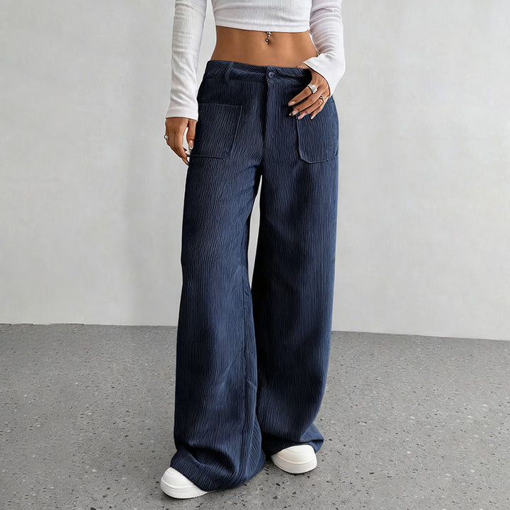 Damen Freizeit-Hochbundhose – Lockere Passform für ultimativen Komfort und Stil