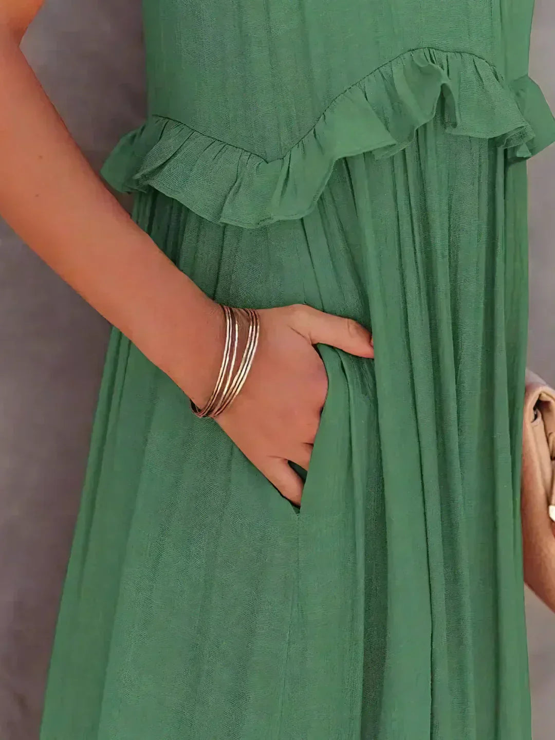 Emilia™ - Halter Ruffle Maxi Kleid