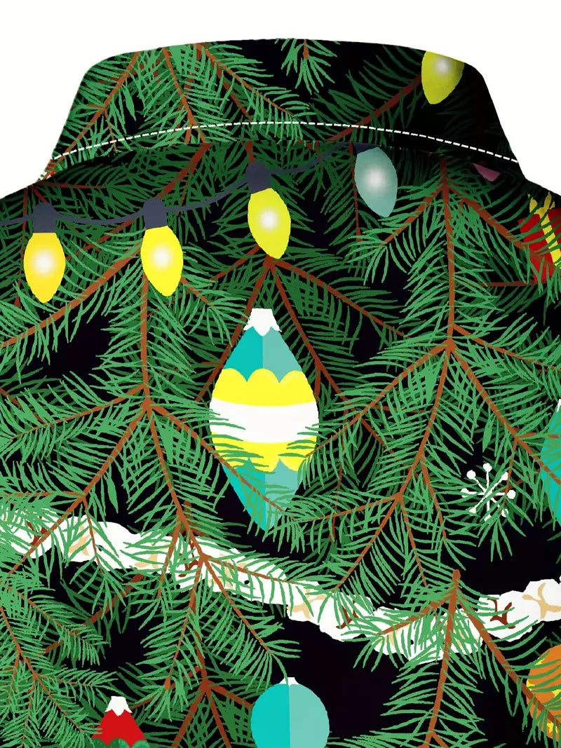 Weihnachten - Hemd Mit Baummuster