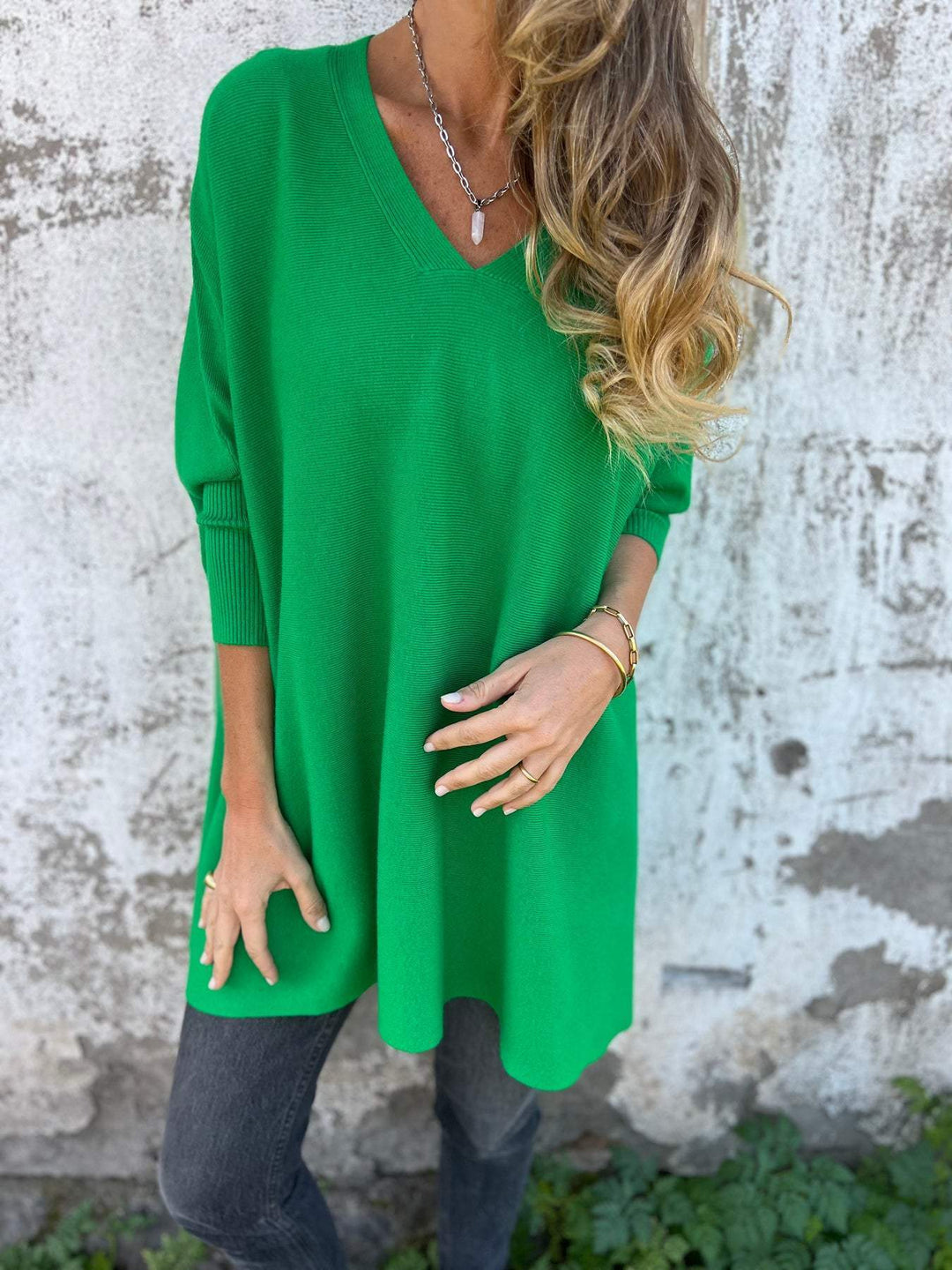 Hannah – V-Ausschnitt Pullover
