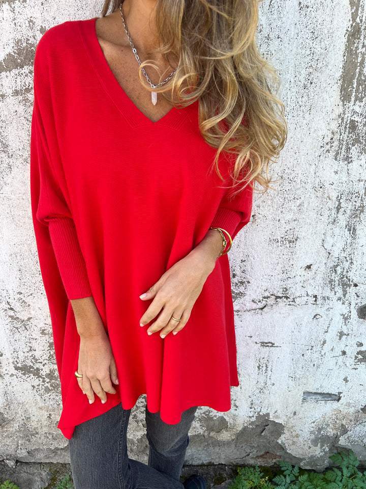 Hannah – V-Ausschnitt Pullover