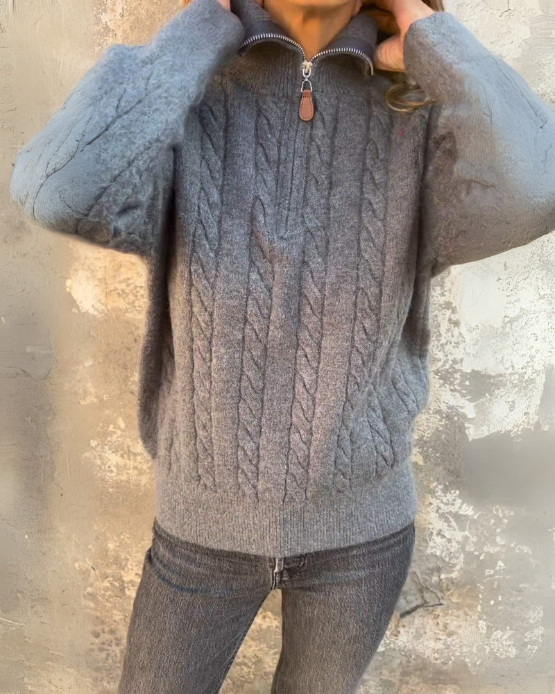 Rosalia™ - Premium Freizeit-Half-Zip-Pullover