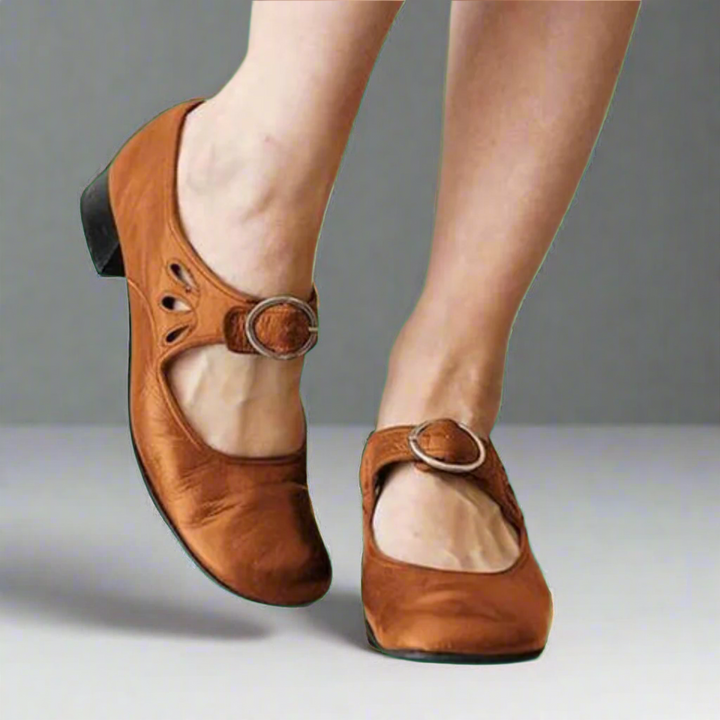 Denise™ - Bequeme Keilsohlen-Orthopädische Ledersandalen