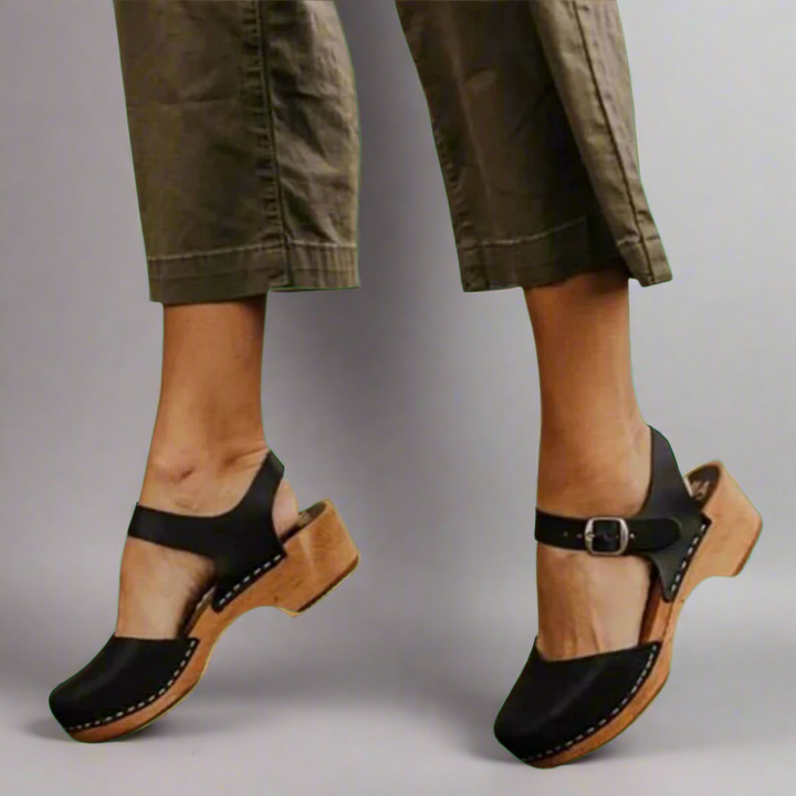 Laura | Damen Gemütliche Baotou Plattform Sandalen