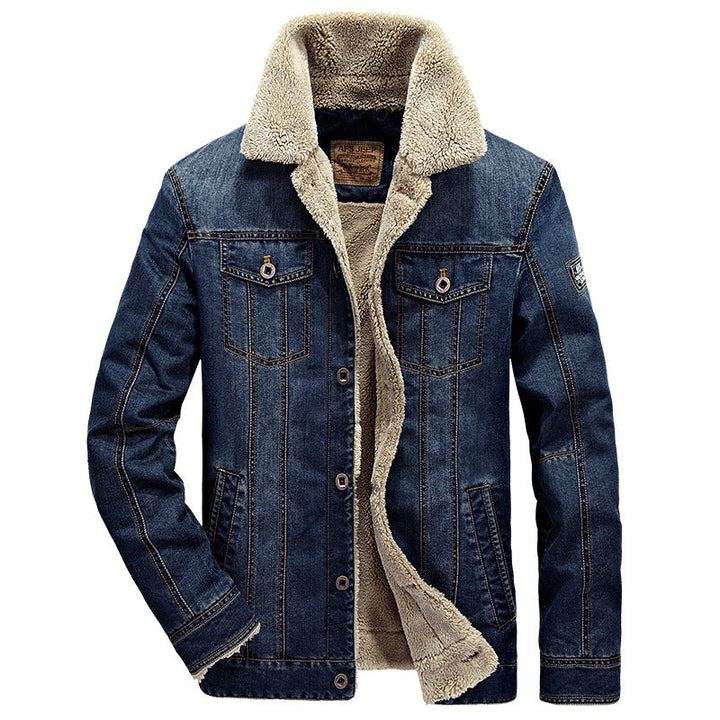 Herrenjacke mit Knöpfen und Seitentaschen