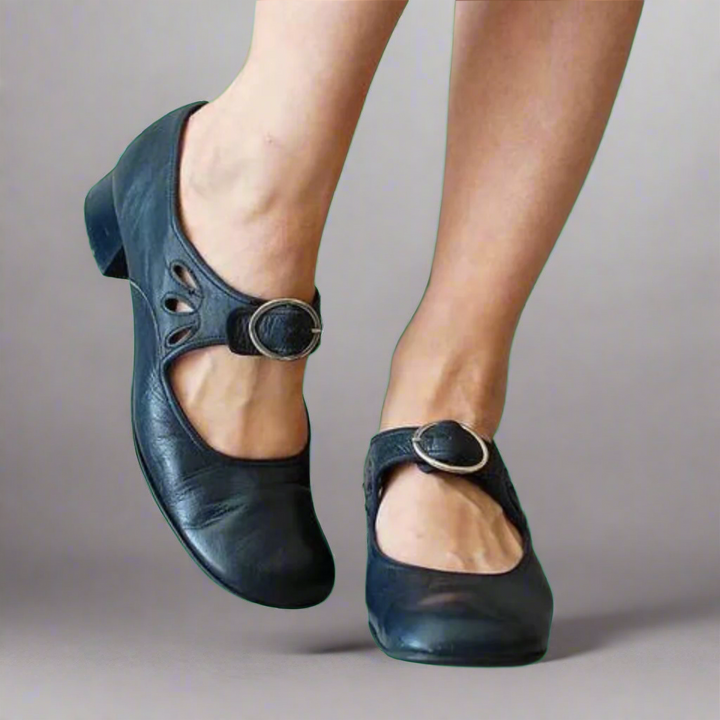 Denisa | Bequeme Wedge-Sohle Orthopädische Ledersandalen