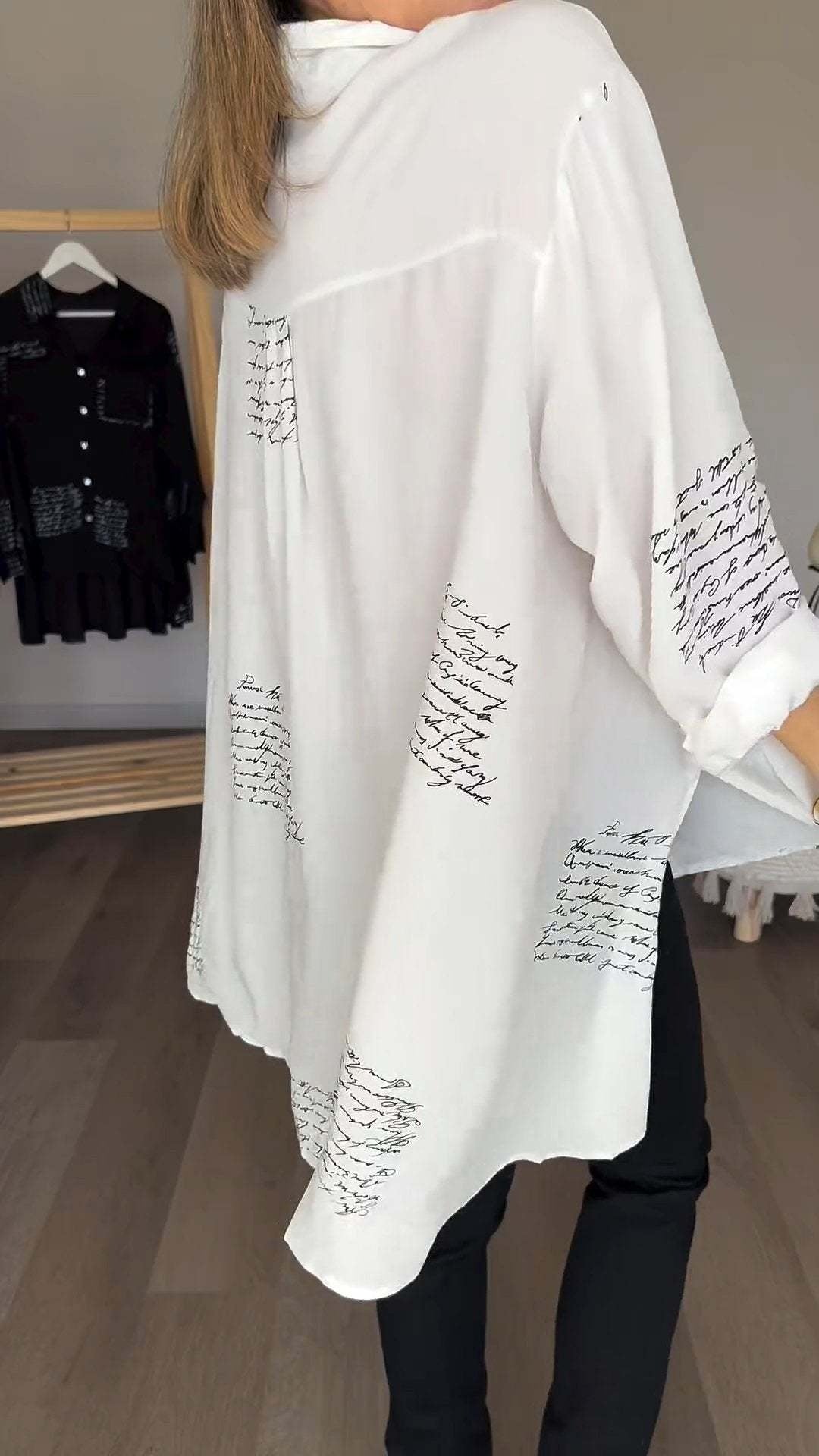 Carla™ | Handgeschriebene Button-Up-Bluse