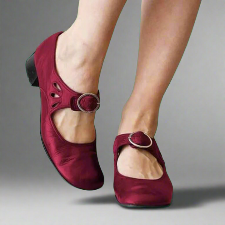 Denisa | Bequeme Wedge-Sohle Orthopädische Ledersandalen