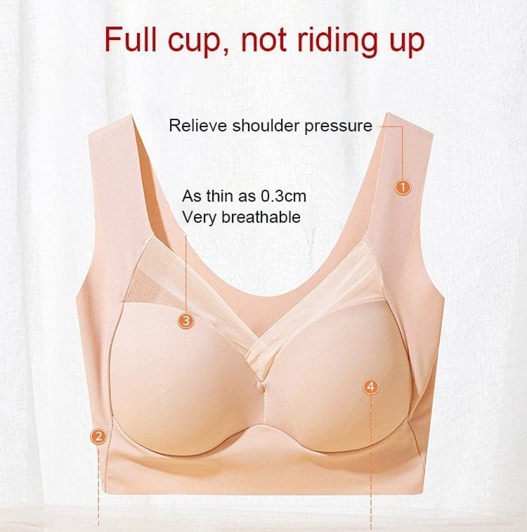 Charmante drahtlose Push-Up-BHs 1+1 GRATIS