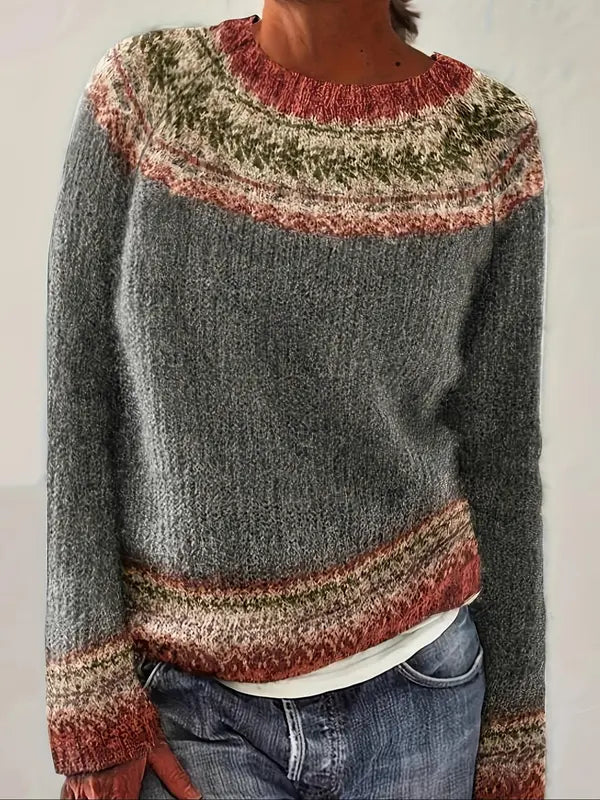 Susan™ - Schicker Ethno-Pullover Strickmode