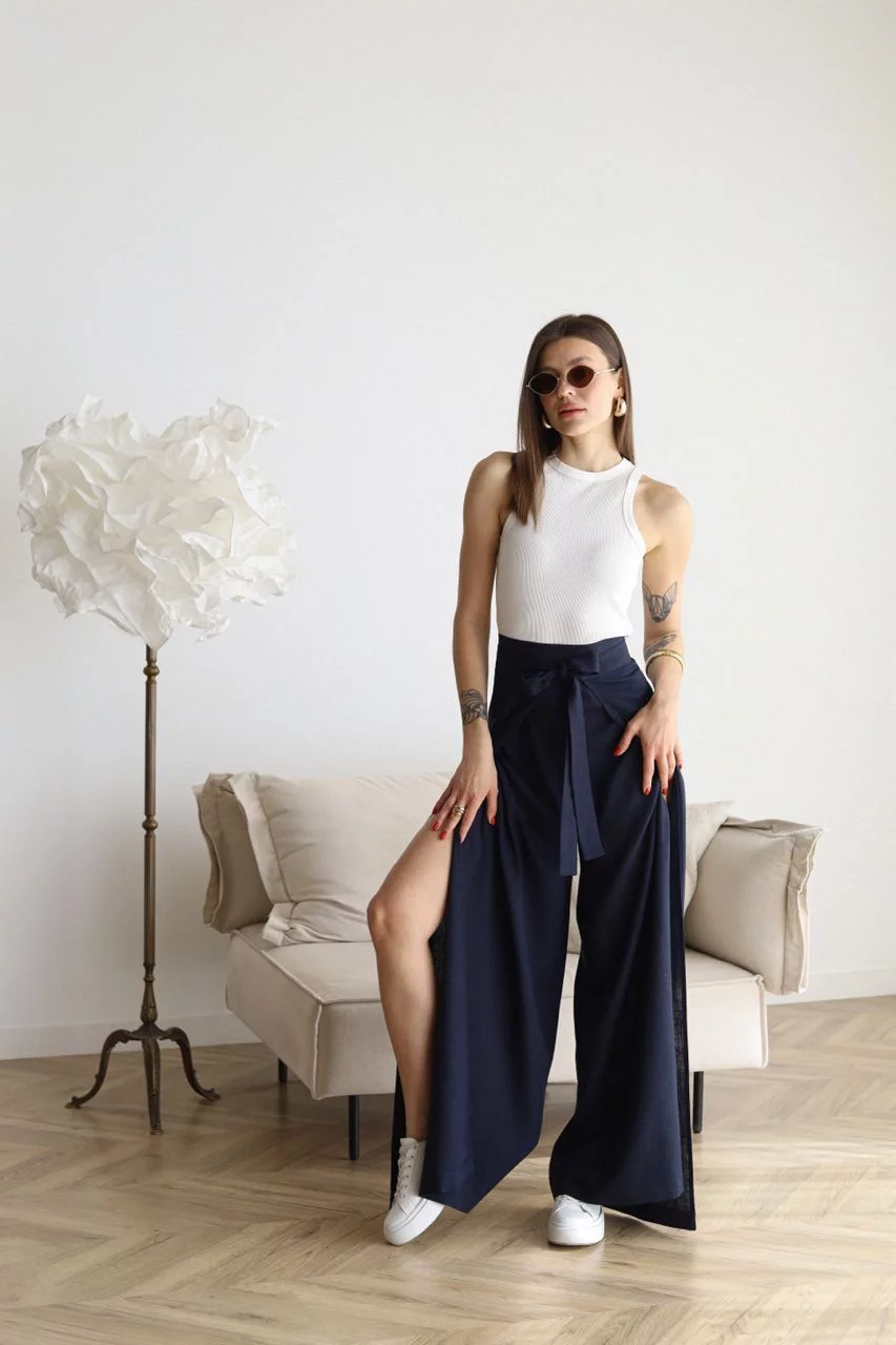 Marika™ - Weite Leinenhosen