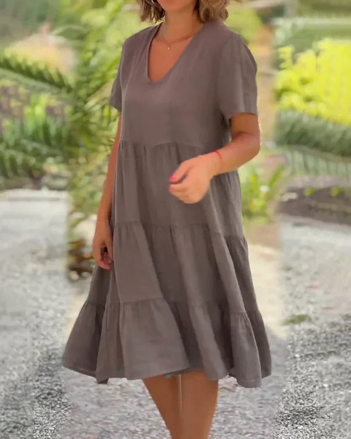 Bexley - Lässiges Sommer V-Ausschnitt Kleid