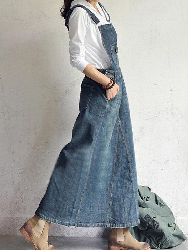 Demi™ - Lässiges Denim Overall Kleid