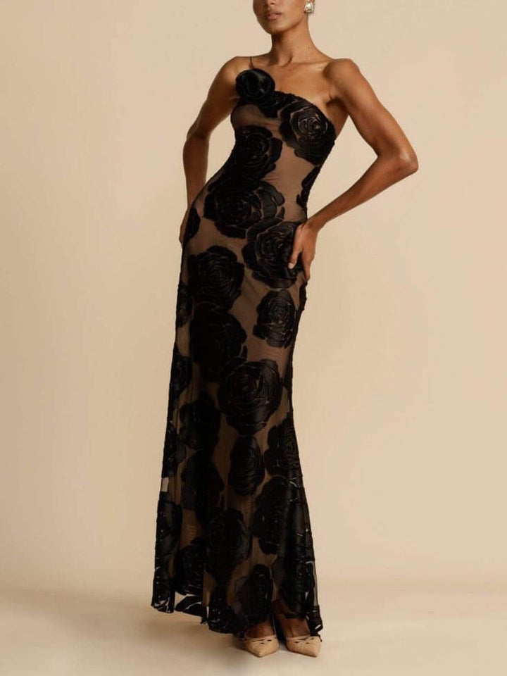 Luna - Blumen Maxikleid
