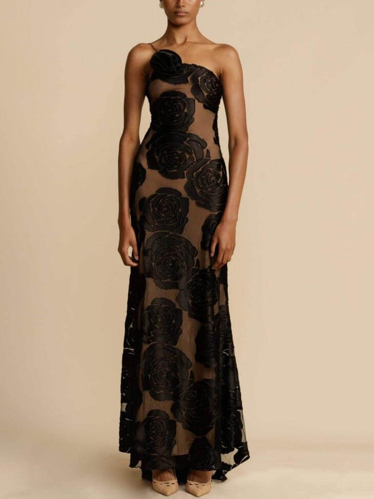 Luna - Blumen Maxikleid
