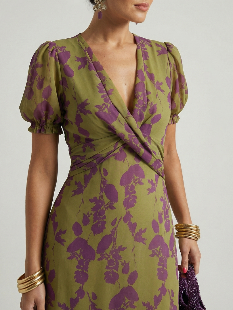 Virel | Entspanntes Floral-Midi-Kleid