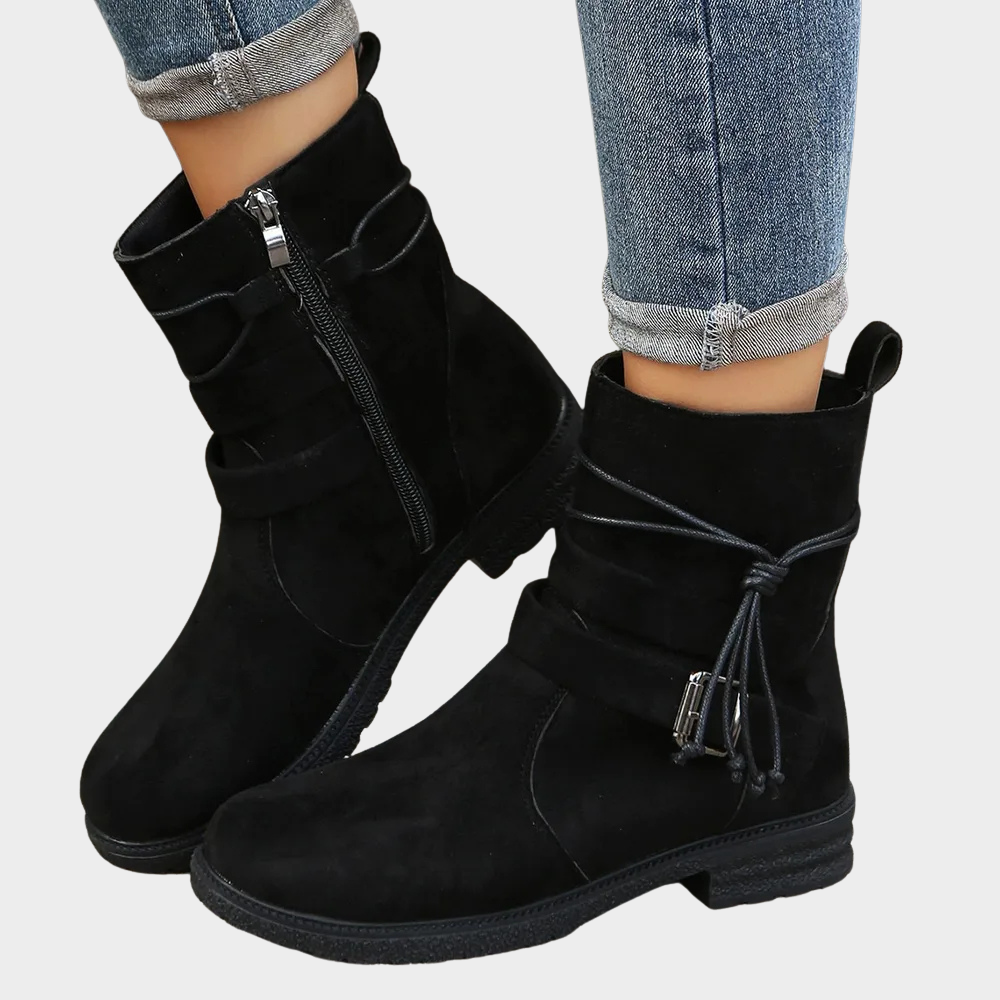 Delaney | Niedrige Absatz Stiefeletten