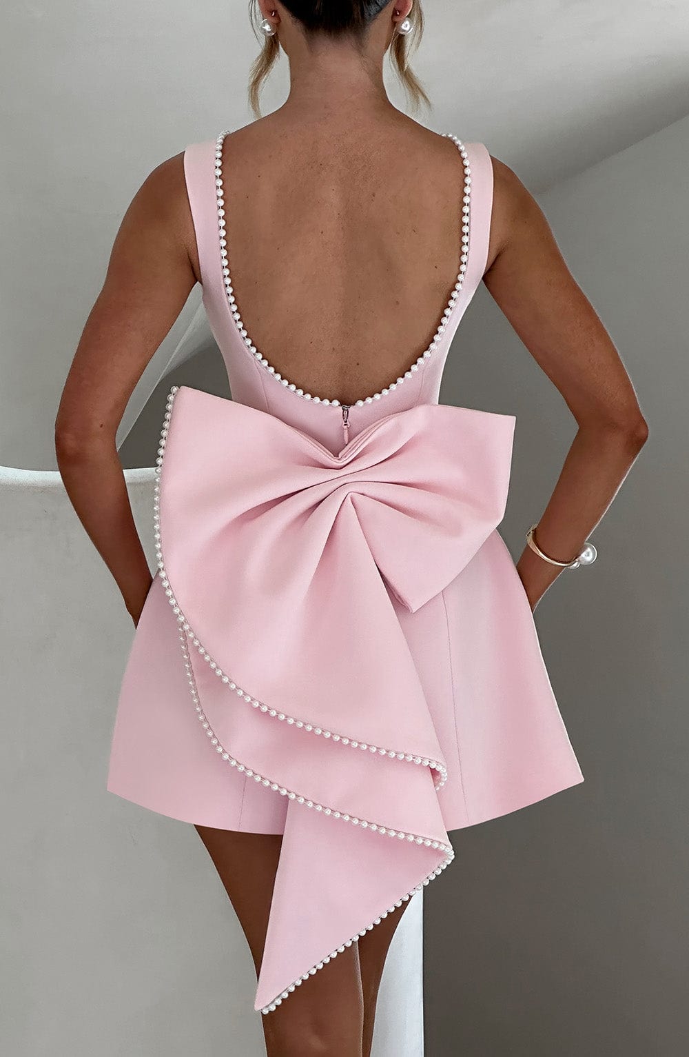 Damen Ärmelloses Mini-Kleid