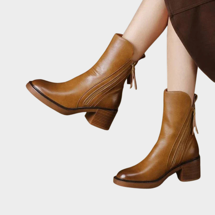 Gabriella | Bequeme Leder-Ankle-Heels