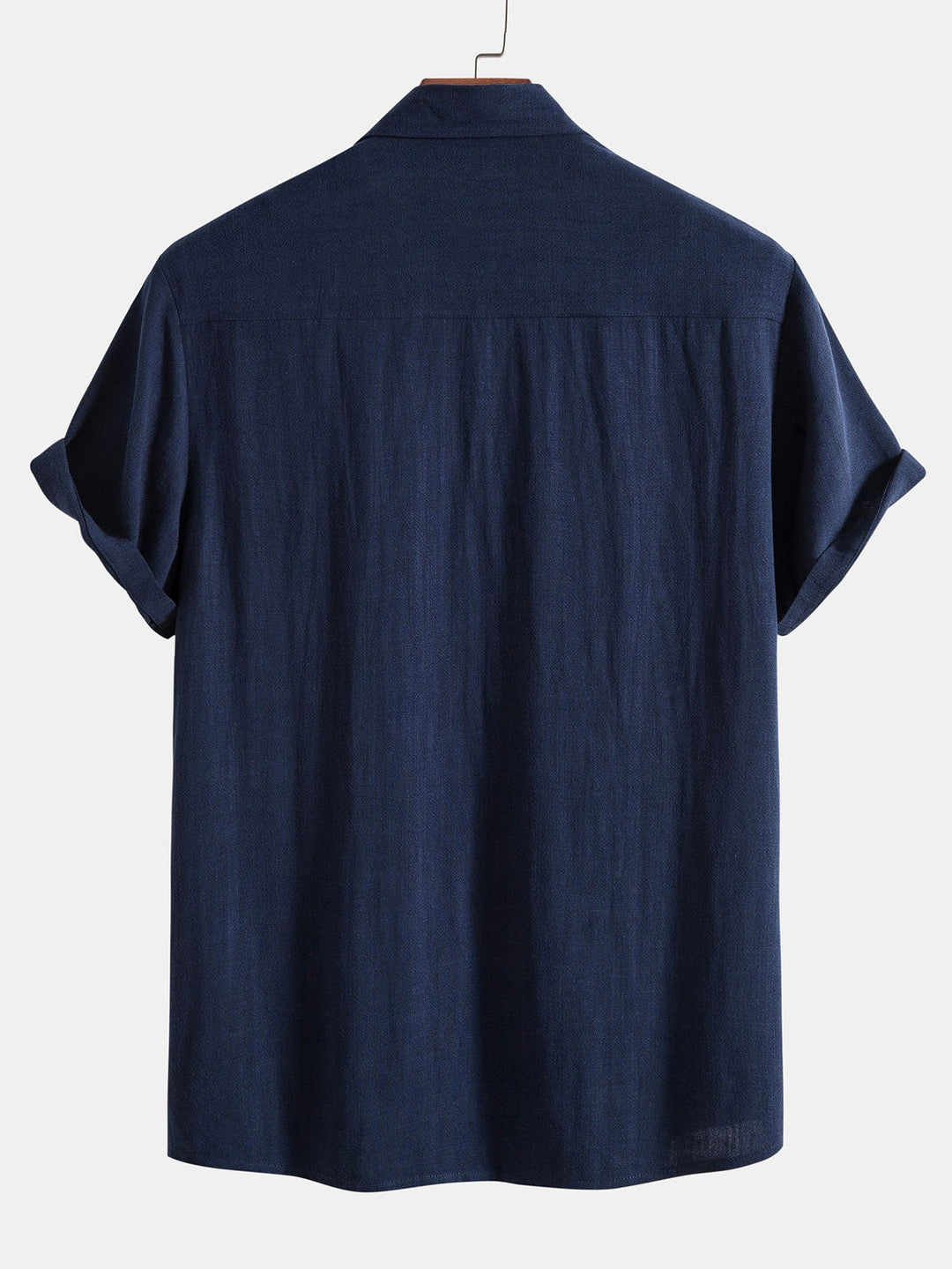 Button-Up Hemd und gerade geschnittene Hose aus Leinen-Rayon-Mischung