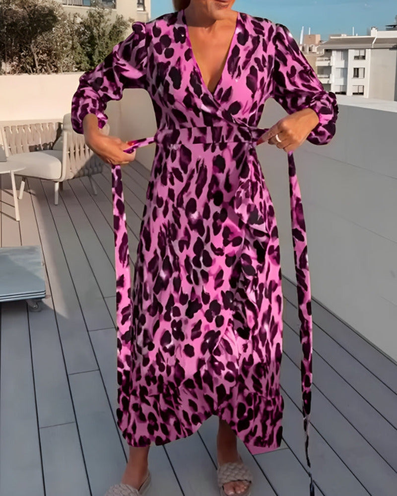 Stella - Kleid Mit Leopardenmuster