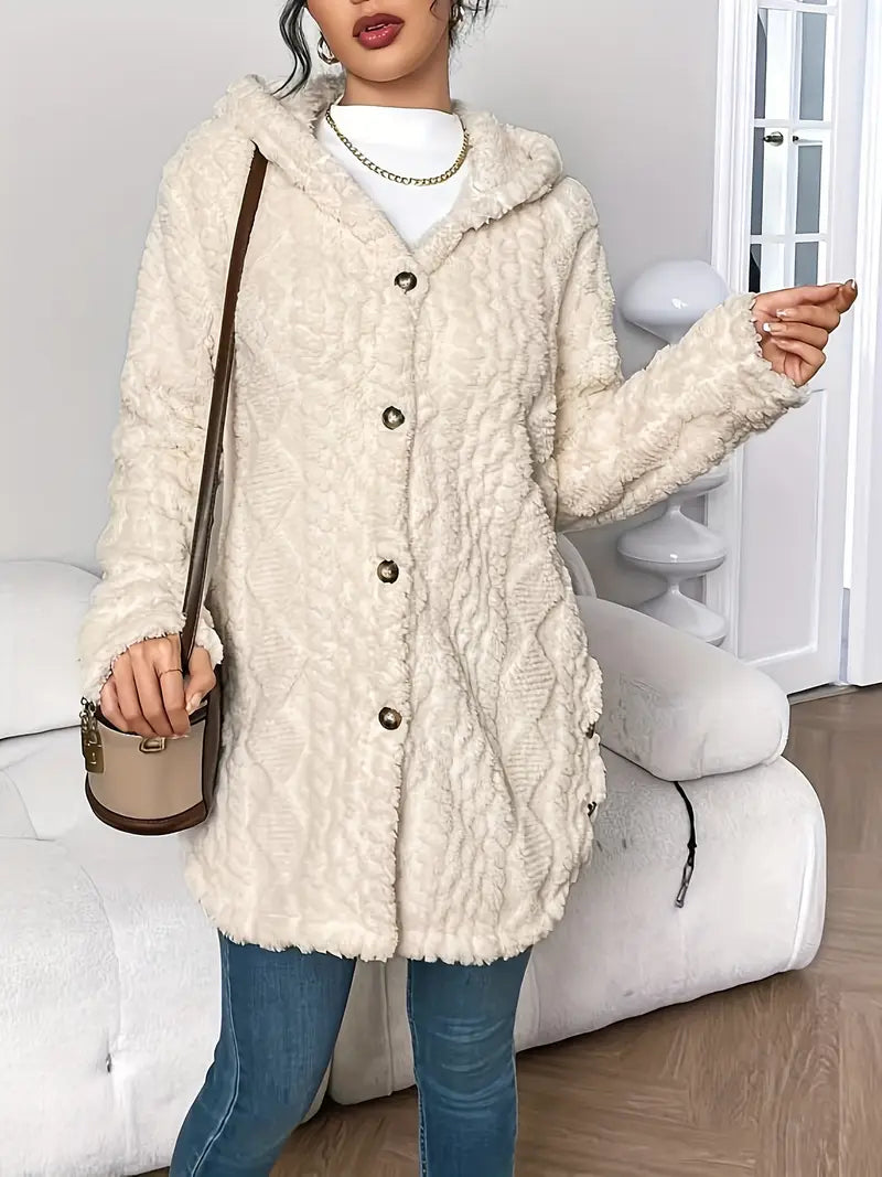 Chloe™ - Plüsch-Hoodie-Cardigan
