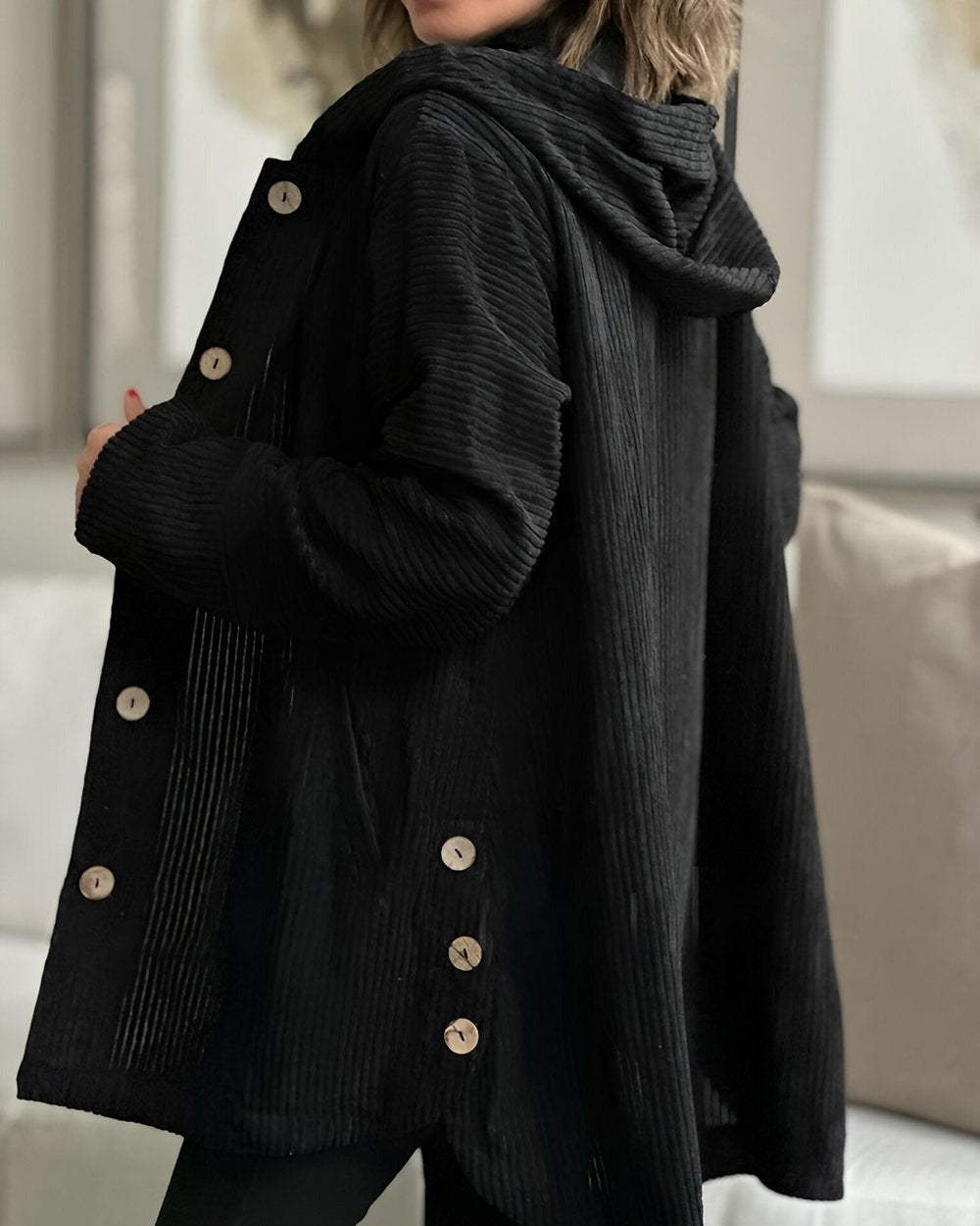 Cordia™ - Bequeme Cord-Jacke mit Kapuze