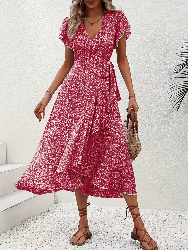 Elara | Fließendes, Bauch-umspielendes Wickelkleid