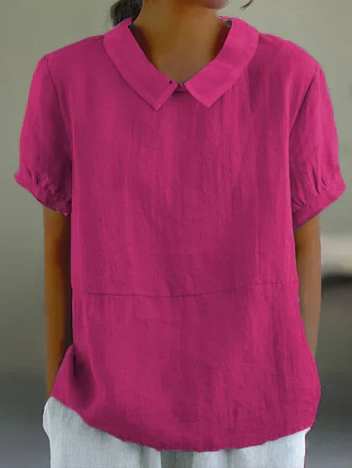 Amalie ™ - Entspannt geschnittene Bluse mit Kragen