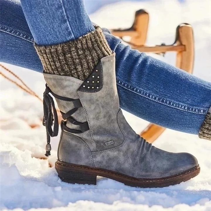 Valeria - Wasserdichte Stiefel Mit Reißverschluss An Der Wade
