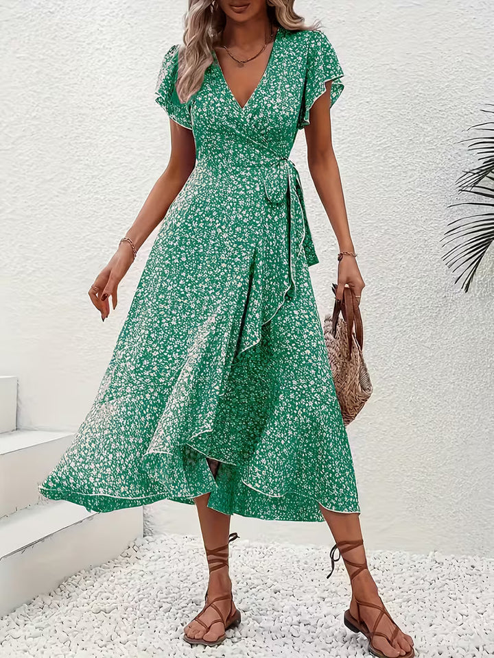 Elara | Fließendes, Bauch-umspielendes Wickelkleid