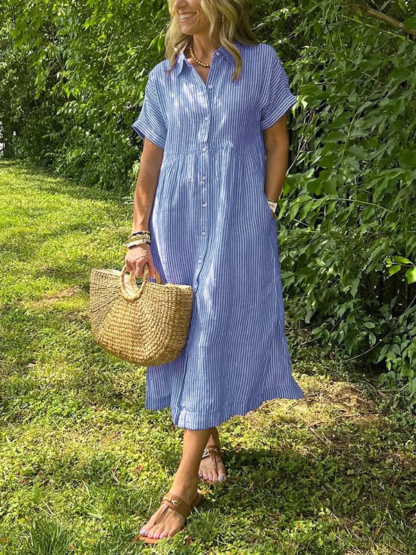 Gwen™ - Gestreiftes Hemdkleid