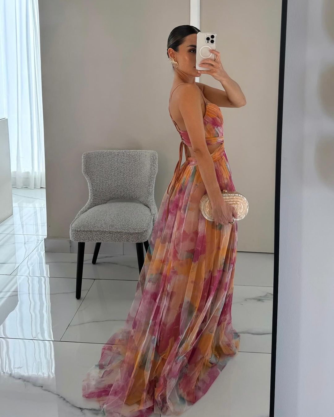 Giselle - Fesselndes Floral-Maxikleid