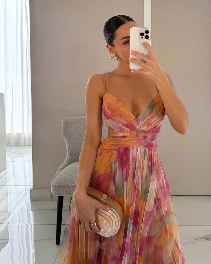Alina | Atemhaftes Maxi-Kleid