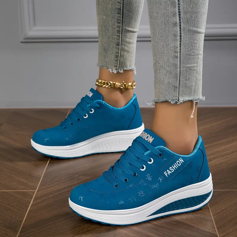 Atmungsaktive Plattform-Sneaker für Damenmode