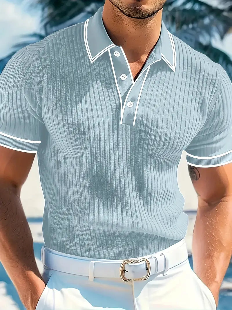 Emilio™ - Herren maßgeschneiderte gerippte Polo
