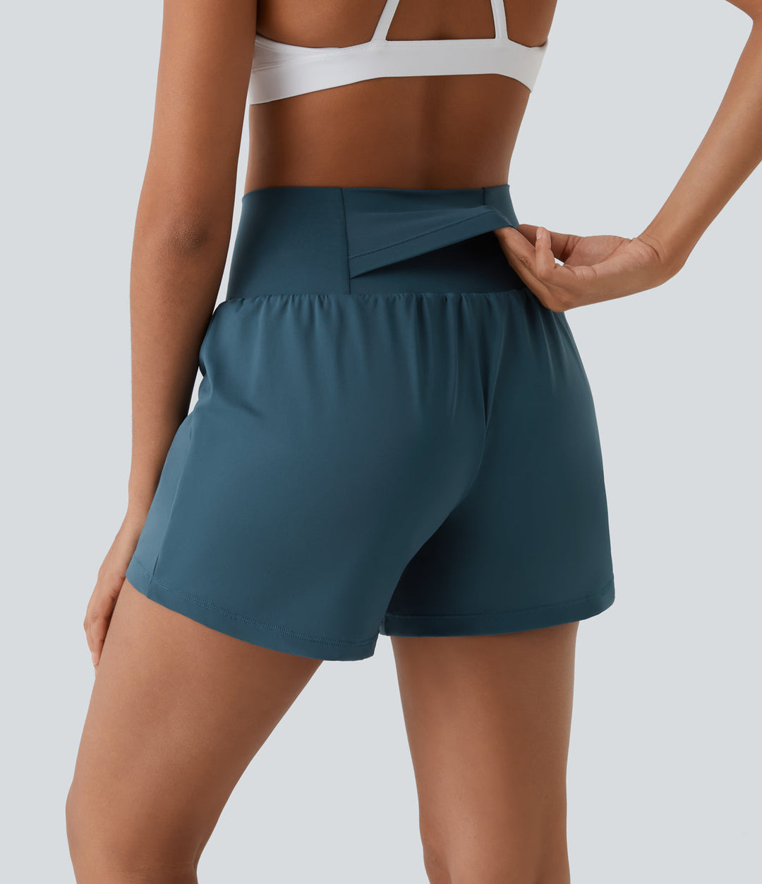 Luigia - 2 In 1 Yoga Shorts Mit Hoher Taille