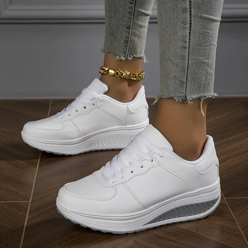 Atmungsaktive Plattform-Sneaker für Damenmode