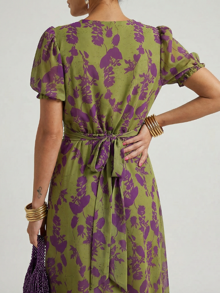 Virel | Entspanntes Floral-Midi-Kleid